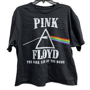 PINK FLOYD Dark Side of the Moon Cropped Band tee plus sz 1X